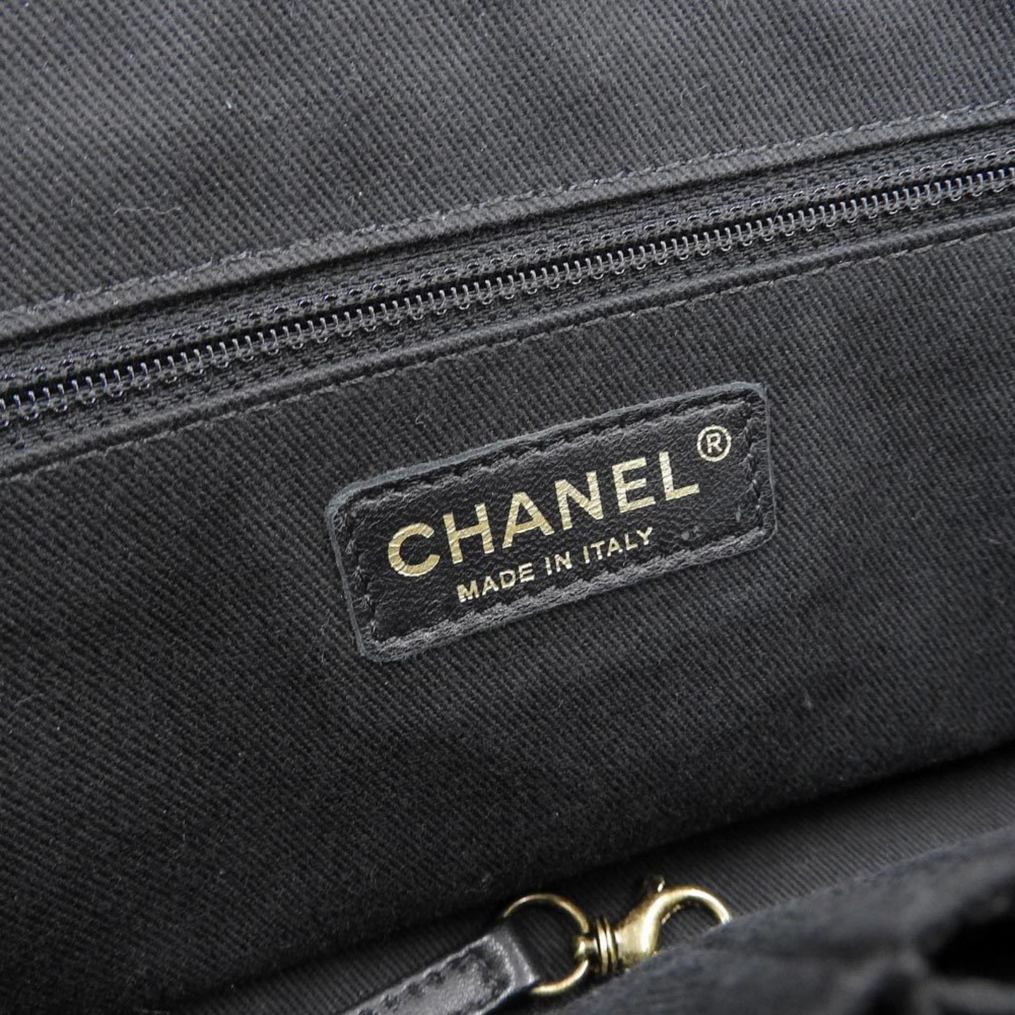 Chanel CHANEL matelasse here mark logo 2WAY bag leather tea boutique seal (2013.08.02KT) 18th series