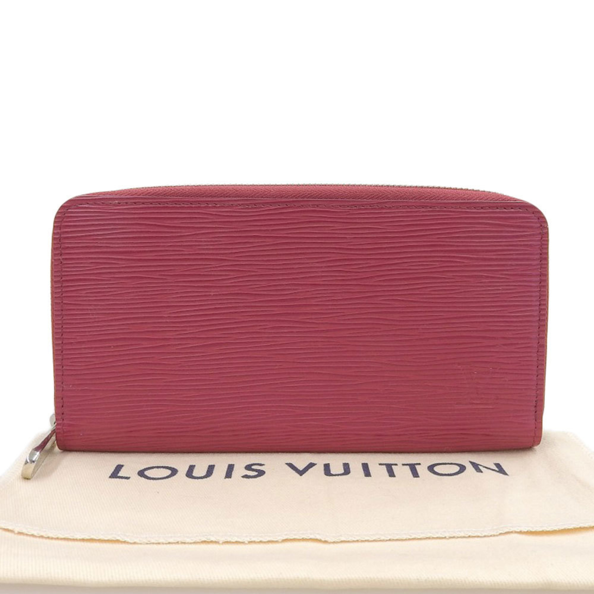 Louis Vuitton LOUIS VUITTON Epi Zippy Wallet Round Zipper Long Fuchsia Red M61858