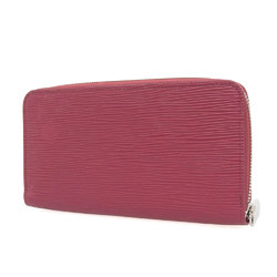 Louis Vuitton LOUIS VUITTON Epi Zippy Wallet Round Zipper Long Fuchsia Red M61858