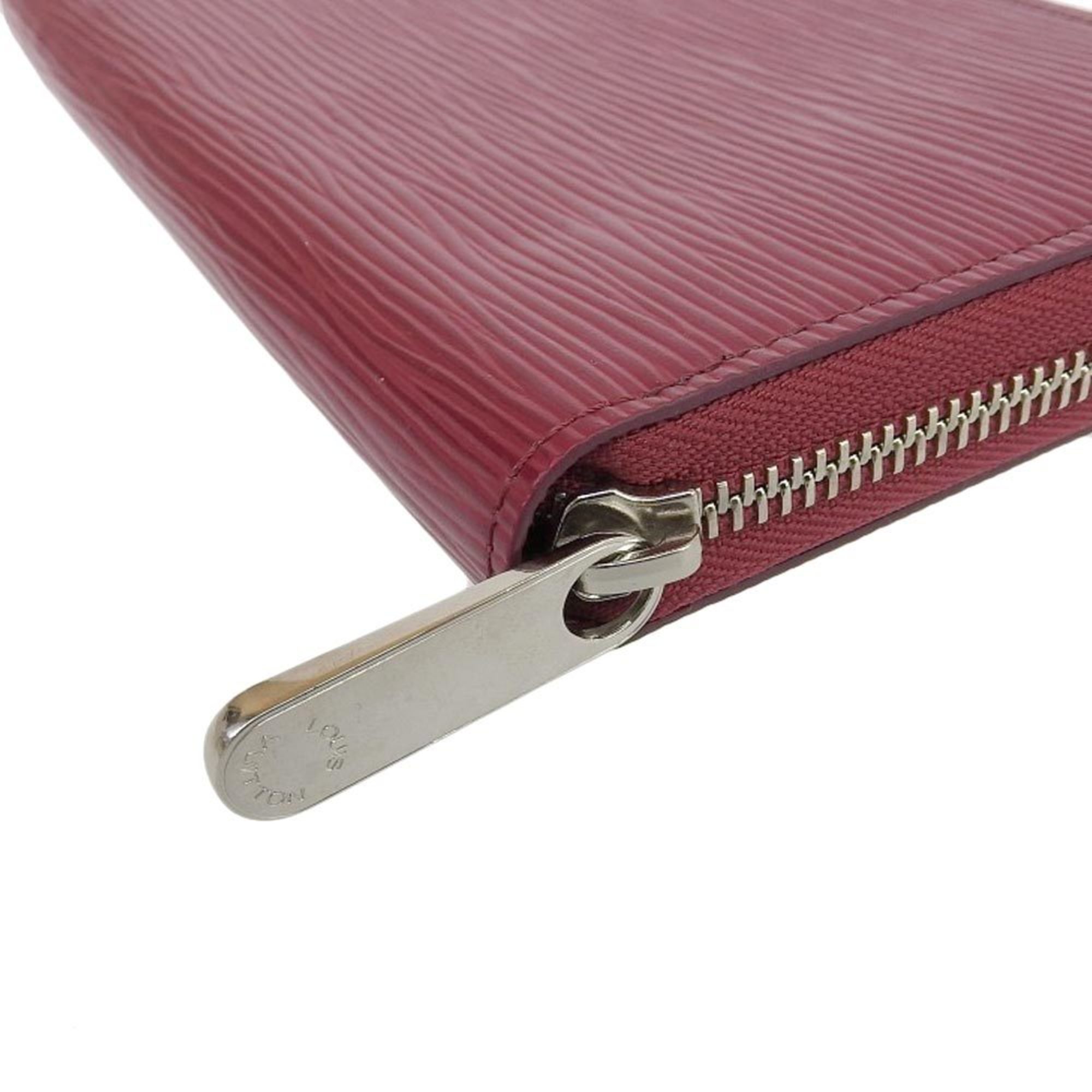 Louis Vuitton LOUIS VUITTON Epi Zippy Wallet Round Zipper Long Fuchsia Red M61858