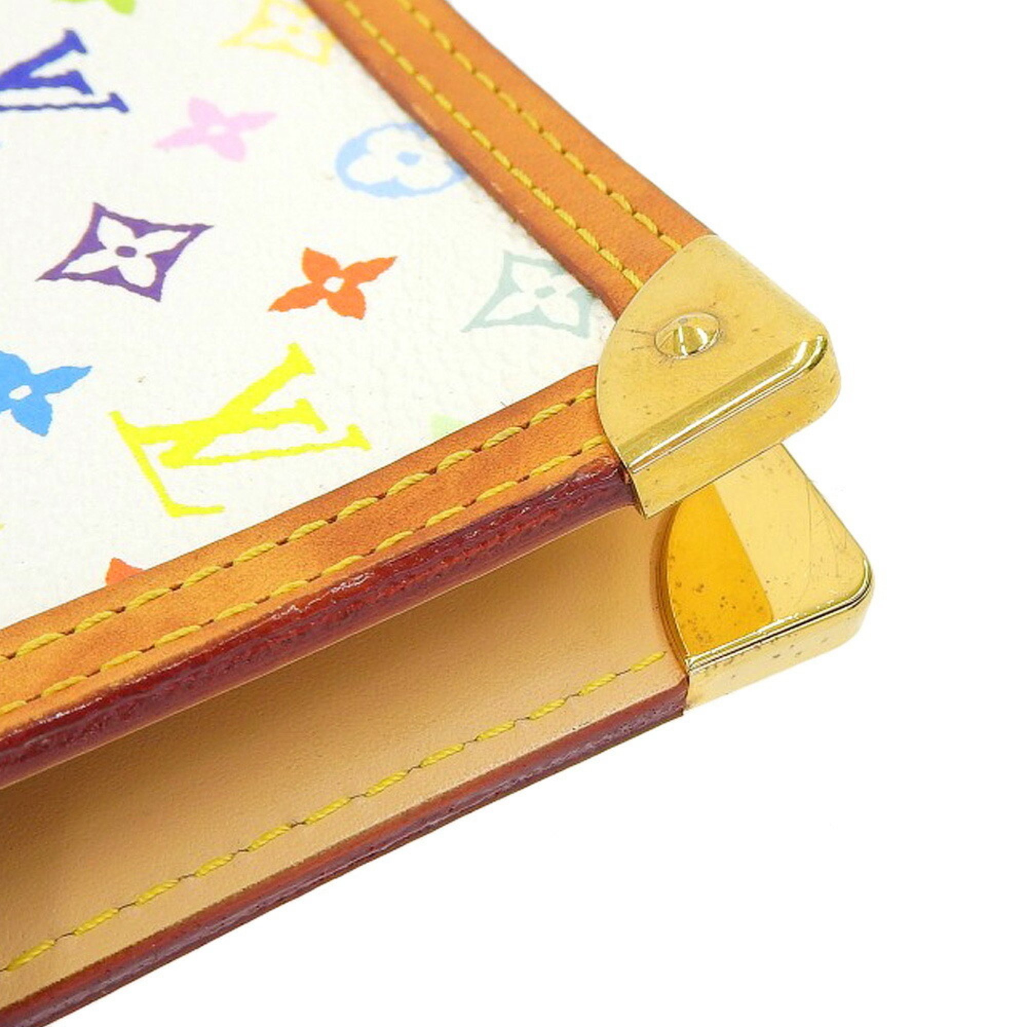 Louis Vuitton LOUIS VUITTON Monogram Multicolor Agenda PM Notebook Cover Bronze White R20896