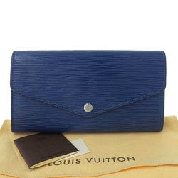 Louis Vuitton LOUIS VUITTON Epi Portefeuille Sarah long wallet with hook blue M60590