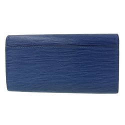 Louis Vuitton LOUIS VUITTON Epi Portefeuille Sarah long wallet with hook blue M60590