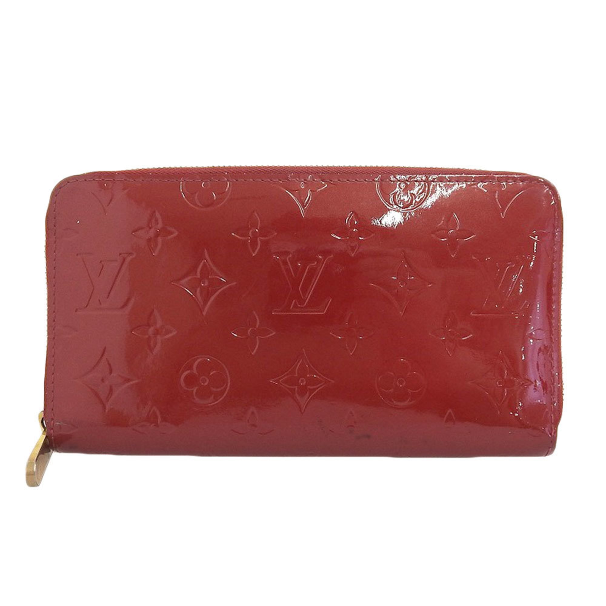 Louis Vuitton LOUIS VUITTON Monogram Vernis Zippy Organizer Round Zipper Long Wallet Pomme D'Amour M93611