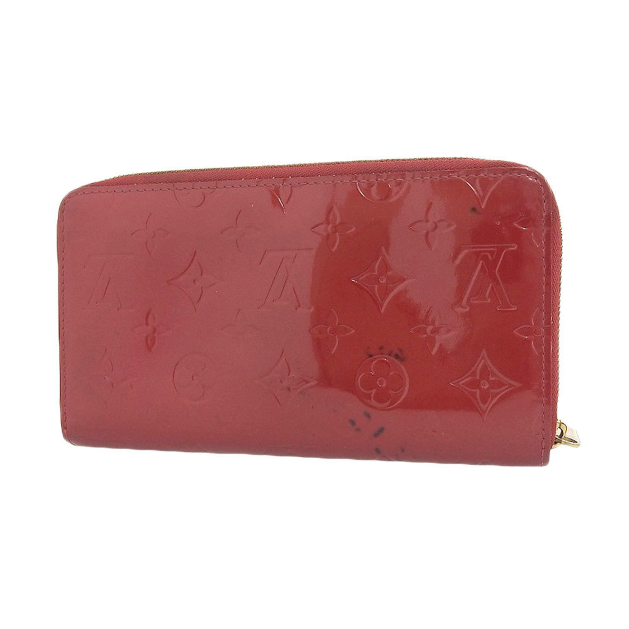 Louis Vuitton LOUIS VUITTON Monogram Vernis Zippy Organizer Round Zipper Long Wallet Pomme D'Amour M93611