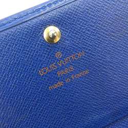 Louis Vuitton LOUIS VUITTON Epi Portomone Bie Tresor Wallet with Hook Blue M63505 M6350G
