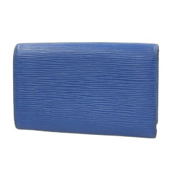 Louis Vuitton LOUIS VUITTON Epi Portomone Bie Tresor Wallet with Hook Blue M63505 M6350G