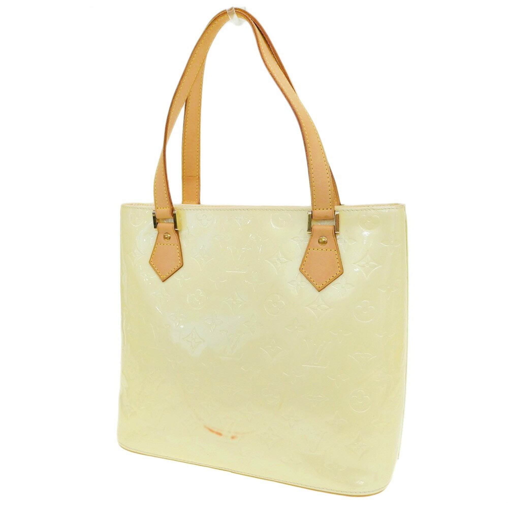 Louis Vuitton LOUIS VUITTON Monogram Vernis Houston Tote Bag M91055 Lime Yellow