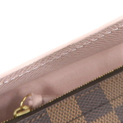 Louis Vuitton LOUIS VUITTON Damier Portefeuille Kaisa Long Wallet with Hook Rose Ballerine Pink N61227