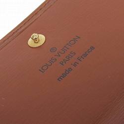 Louis Vuitton LOUIS VUITTON Epi Portomone Bie Cult Credit Double Hook Fold Wallet Brown M63483