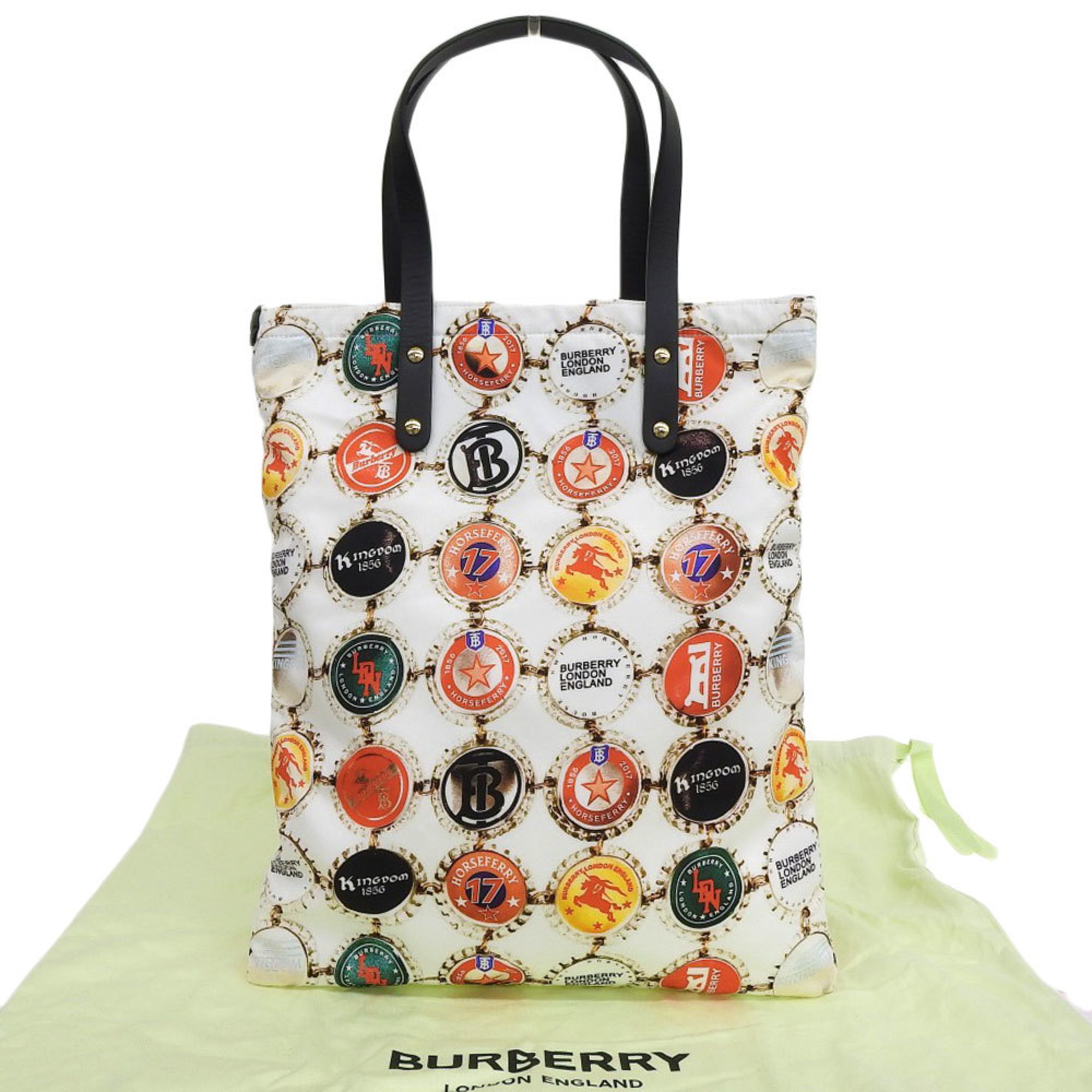 Burberry BURBERRY bottle cap pattern tote bag handbag nylon multicolor 8022365