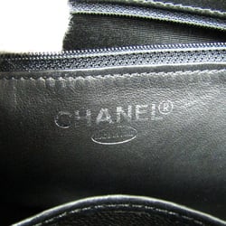 Chanel Caviar Skin A01804 Medallion Tote Leather Handbag Black