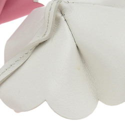 Miu MIUMIU Flower Bag Charm Pink White 5TL165