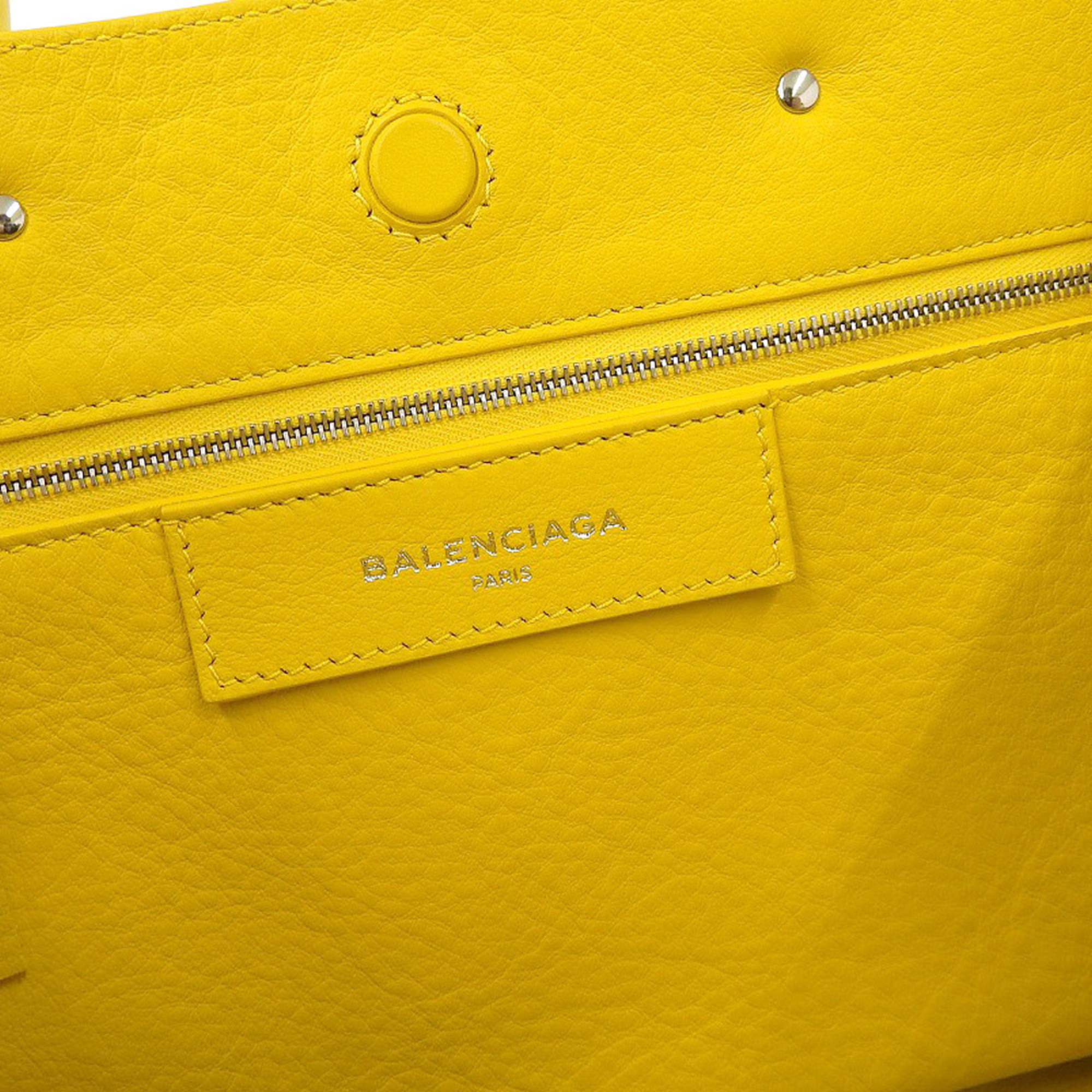 Balenciaga BALENCIAGA paper mini 2WAY bag leather yellow 370926