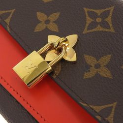 Louis Vuitton LOUIS VUITTON Monogram Portefeuille Flower Compact Folding Wallet with Hook M62567