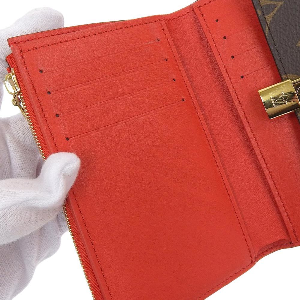 Louis Vuitton LOUIS VUITTON Monogram Portefeuille Flower Compact Folding  Wallet with Hook M62567 | eLADY Globazone