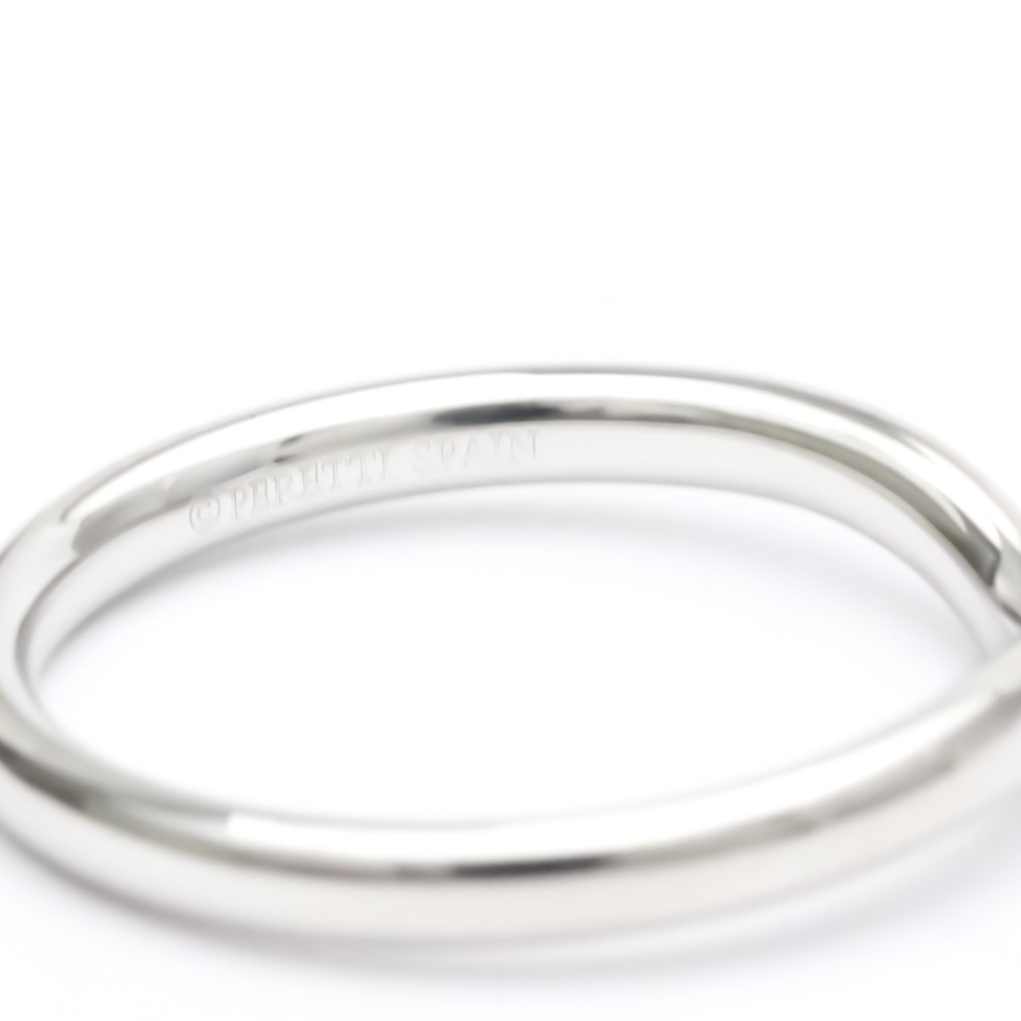 Polished TIFFANY Curved Band Ring US 5.5 Platinum Band Ring BF552839