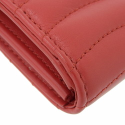 Louis Vuitton LOUIS VUITTON New Wave Long Wallet with Hook Quilted Red