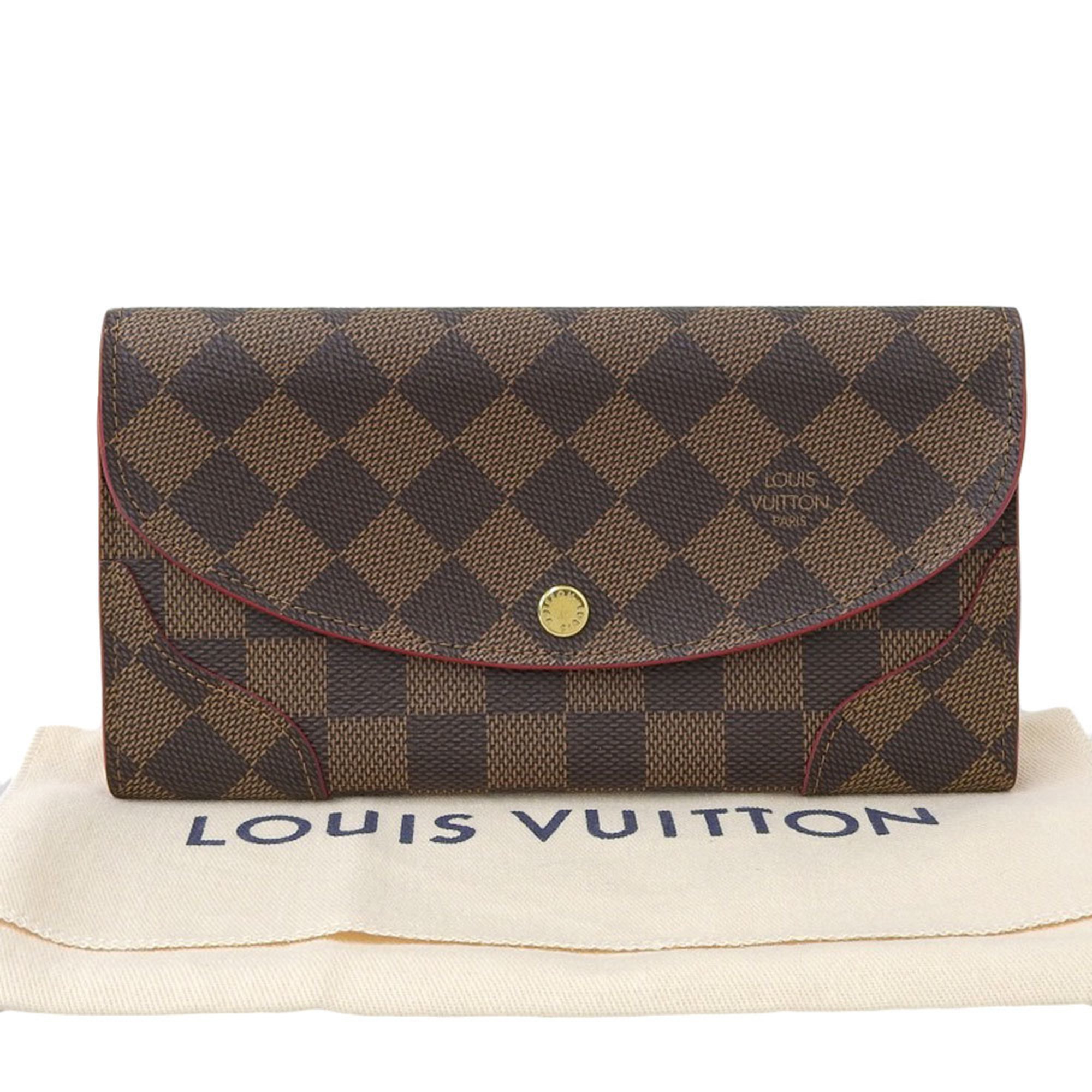 Louis Vuitton LOUIS VUITTON Damier Portefeuille Kaisa long wallet with hook Cerise red M61221