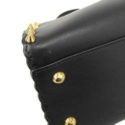 Fendi FENDI peekaboo studs handbag leather black
