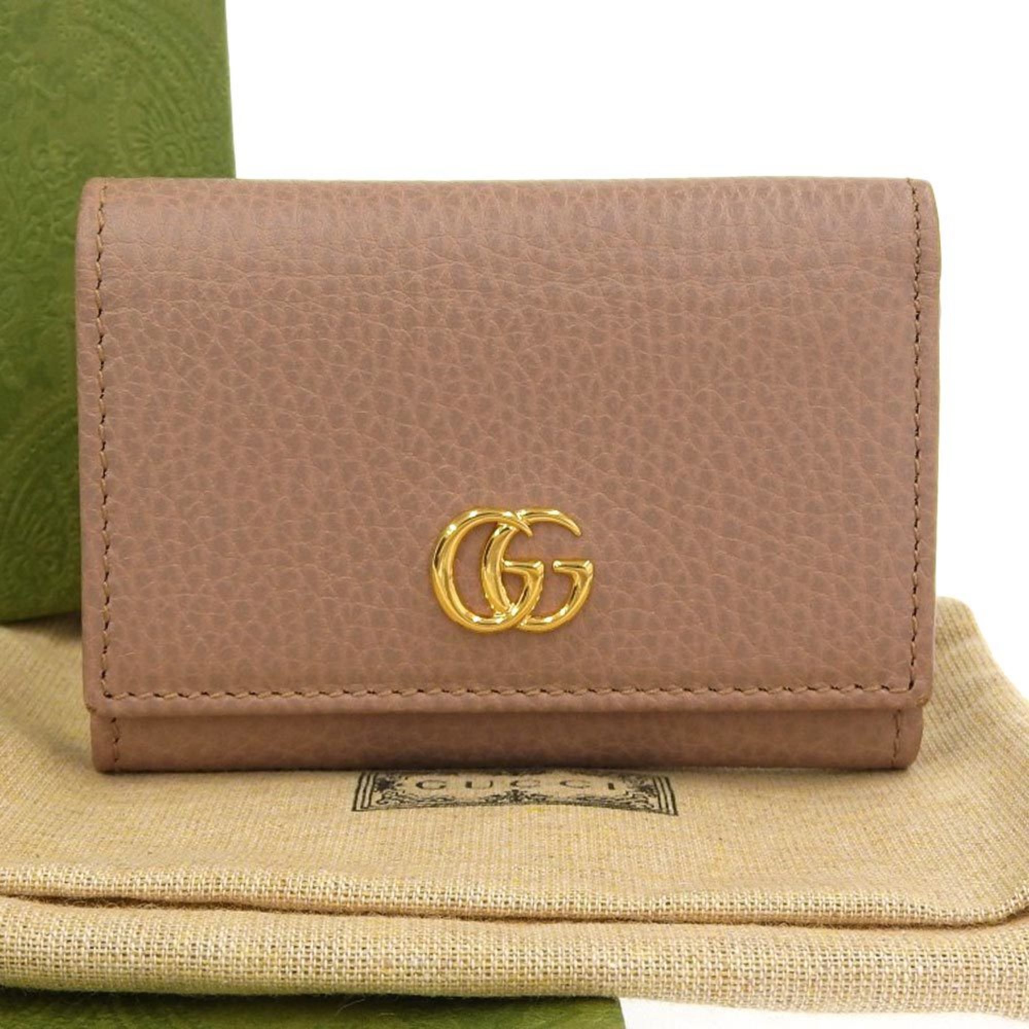 Gucci GUCCI GG Marmont Medium Wallet Compact Folding with Hook 644407 525040