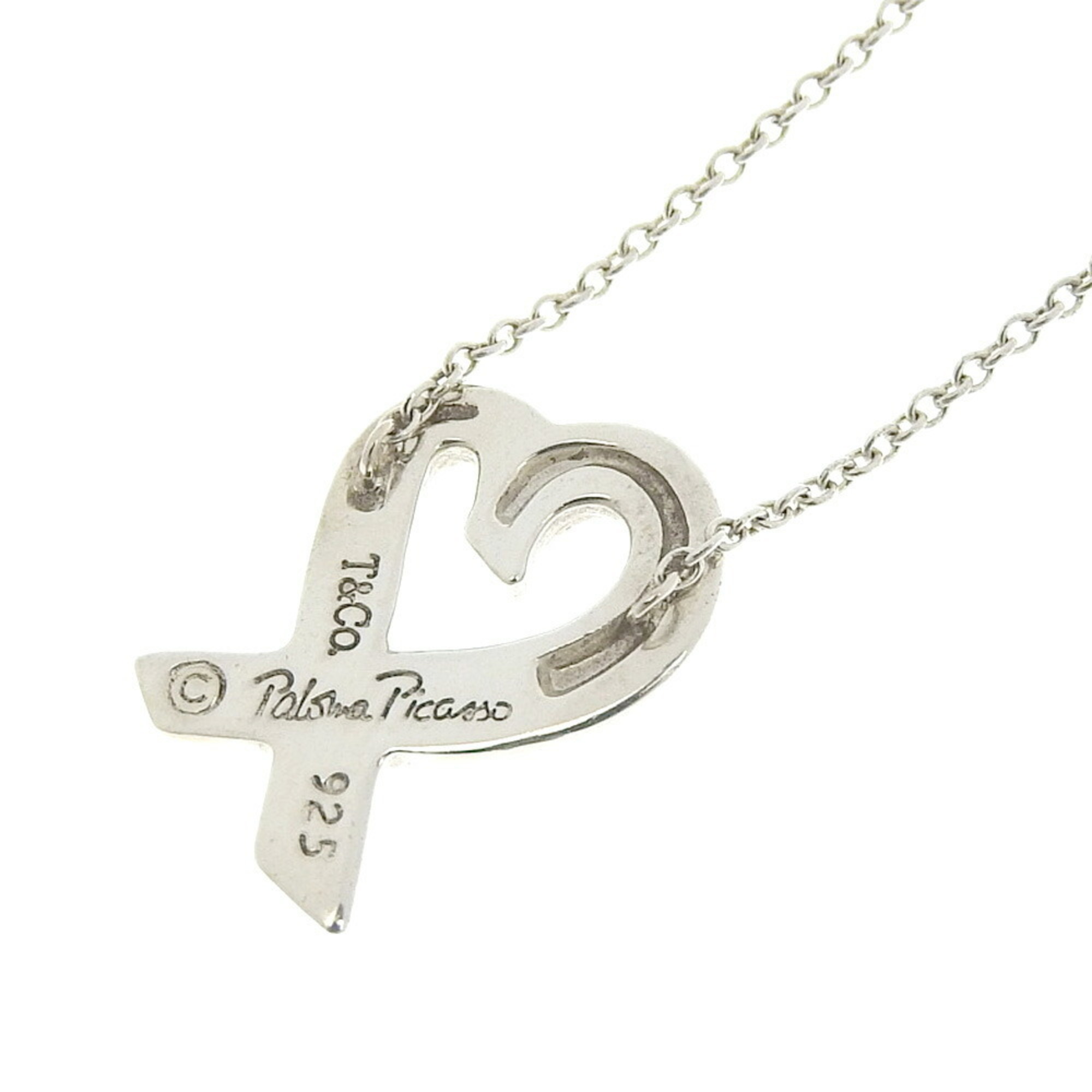 Tiffany TIFFANY & Co. Loving Heart Necklace Silver 925 2.7g