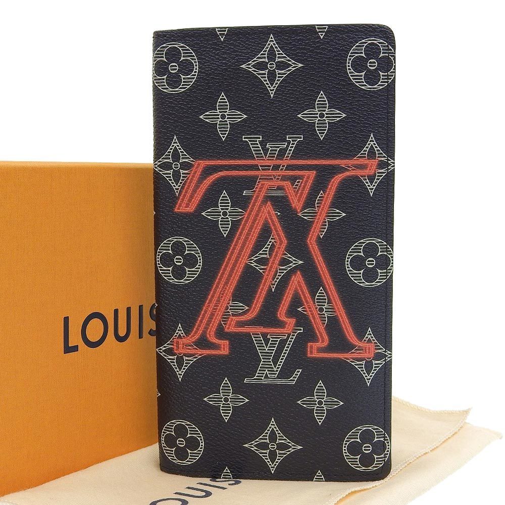 Louis Vuitton LOUIS VUITTON Monogram Ink Portefeuille Brother Upside Down  Long Wallet M62893