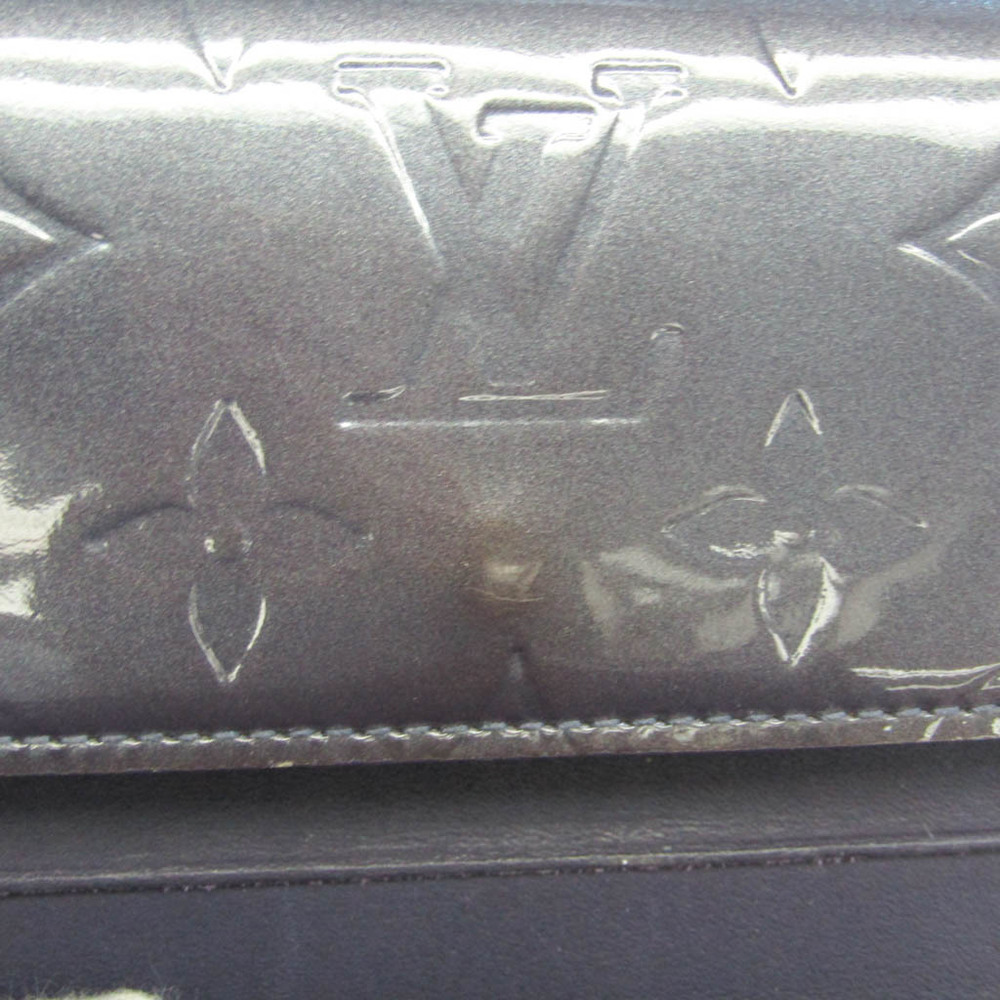 Authenticated Used Louis Vuitton Monogram Vernis Porte-monnaie Billets  Cartes Credit M91350 Women's Monogram Vernis Wallet (tri-fold) Indigo 