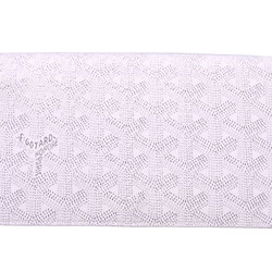Goyard GOYARD long wallet white x light gray PVC folio