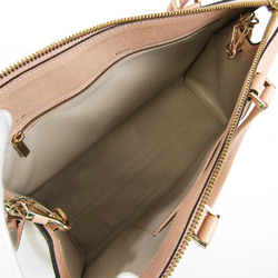 Valextra Women's Leather Handbag,Shoulder Bag Pink Beige