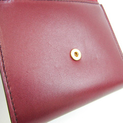 Bottega Veneta 578752 Women,Men Leather Wallet (tri-fold) Bordeaux