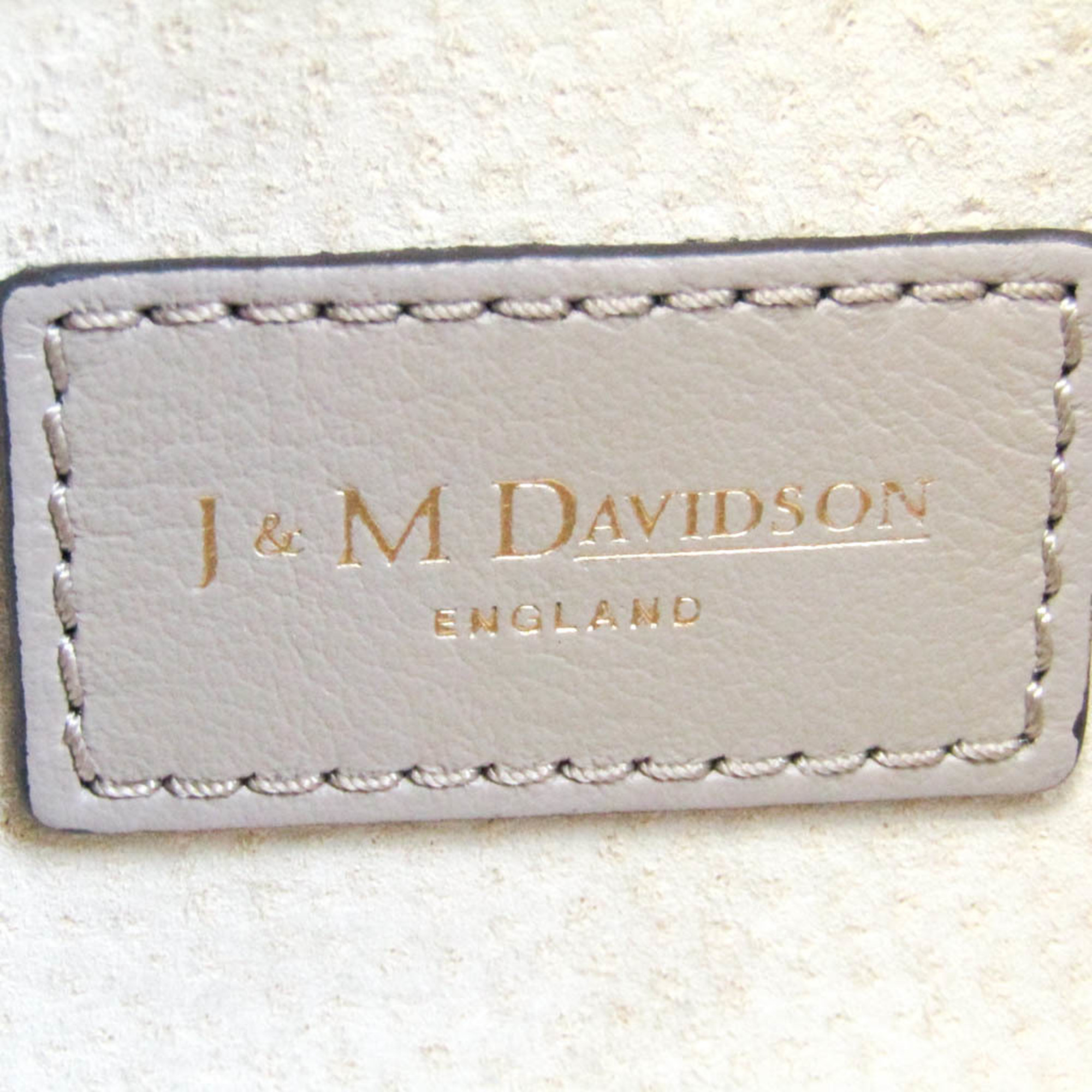 J&M Davidson MINI VIVI 831 Women's Leather Boston Bag,Handbag Beige