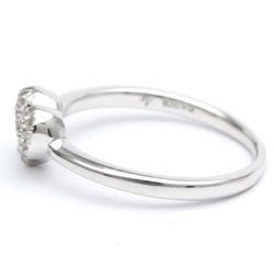 Ponte Vecchio Heart Ring White Gold (18K) Fashion Diamond Band Ring Carat/0.17 Silver