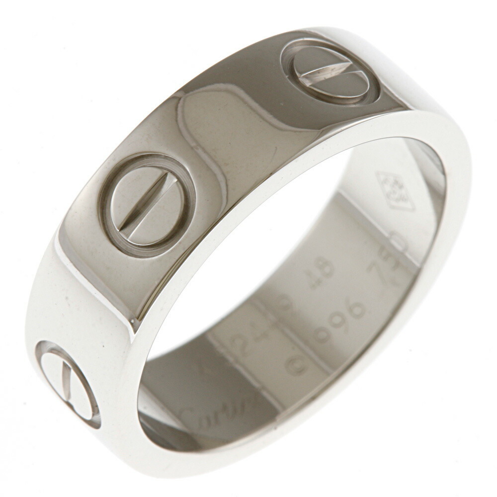 Cartier CARTIER Love Ring No. 7.5 18K K18 White Gold Women s