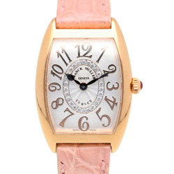 Franck Muller FRANCK MULLER Tonneau Curvex Relief Watch 18K K18 Pink Gold 1752 Ladies