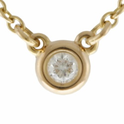 Tiffany TIFFANY&Co. Visor yard necklace 18k gold K18 pink diamond ladies