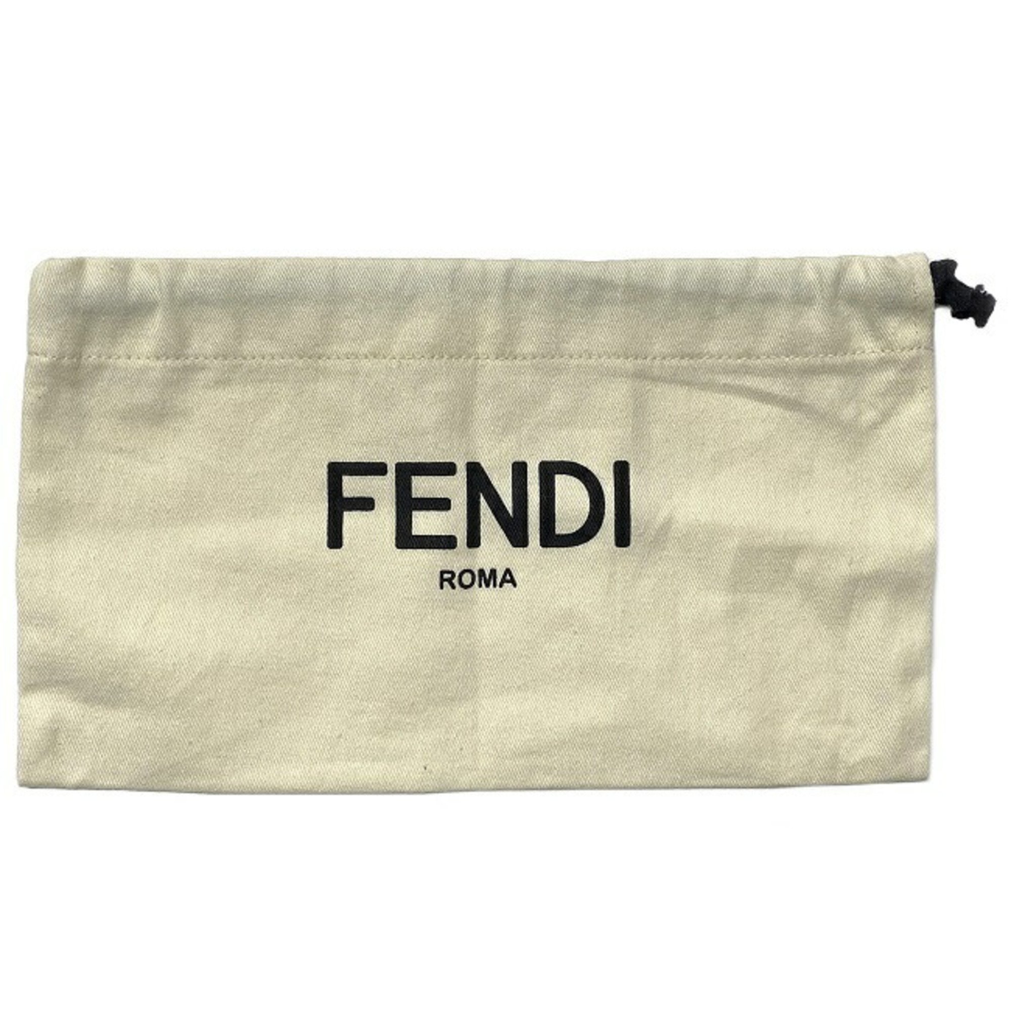 Fendi Round Long Wallet Light Blue 8M0299 Leather FENDI Women's Plate