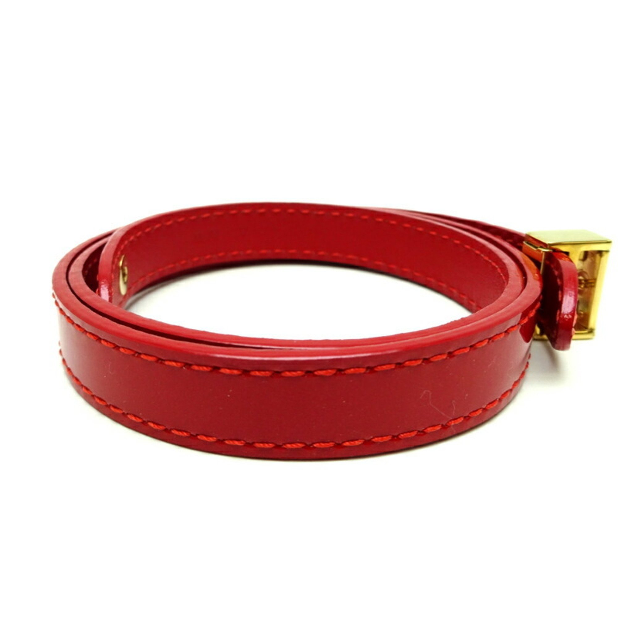 Louis Vuitton Brasserie Box It Women's Bracelet M6741 Vernis Rouge (Red)