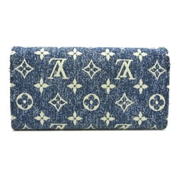 Louis Vuitton Portefeuil Sarah Ladies' Men's Long Wallet M81183 Monogram Jacquard Marine Blue