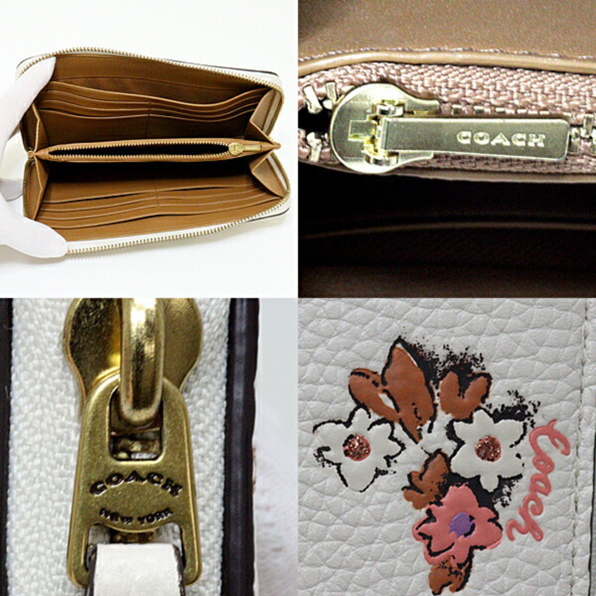 Coach COACH floral print long wallet C3816