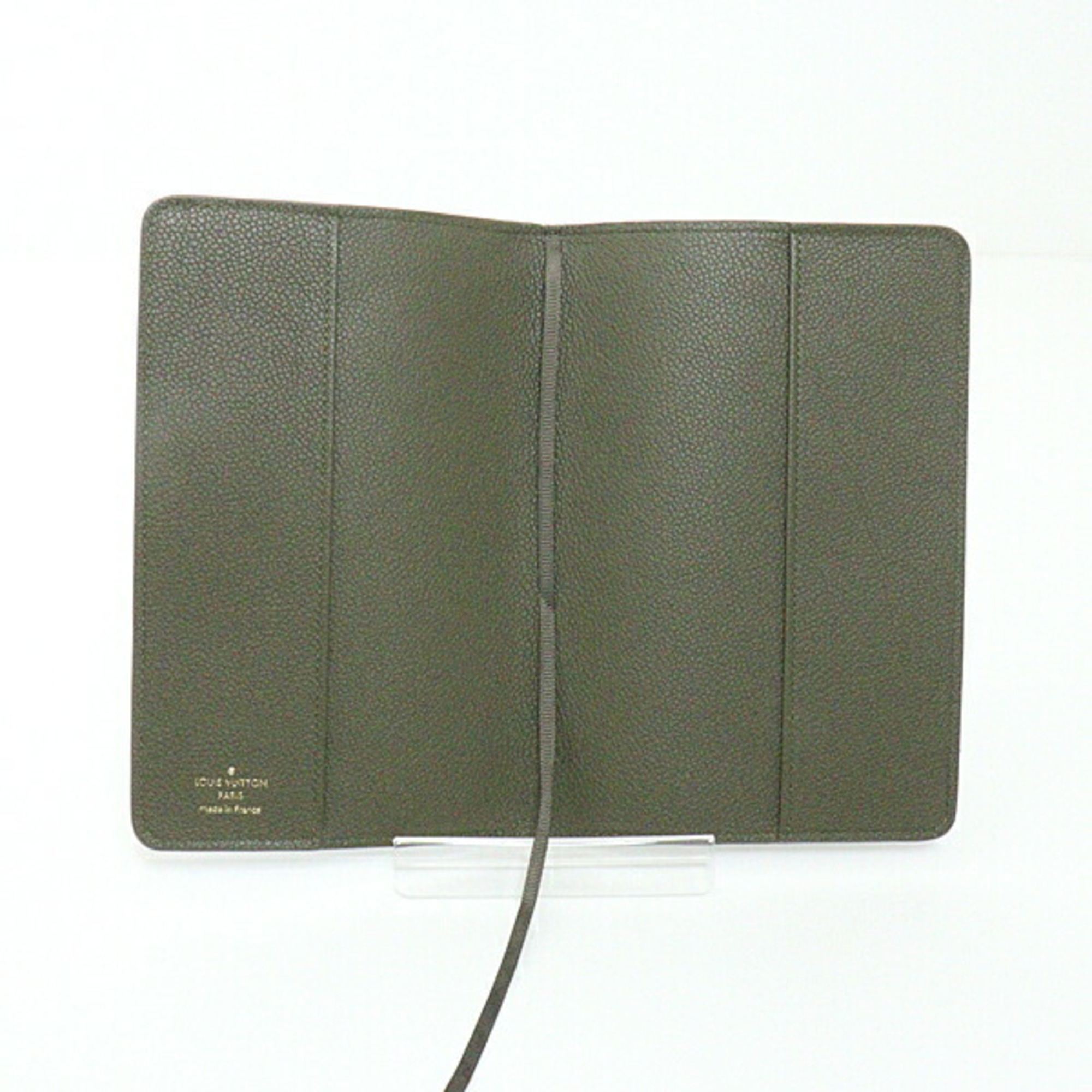 Louis Vuitton book cover Clemence GI0678 IC chip khaki