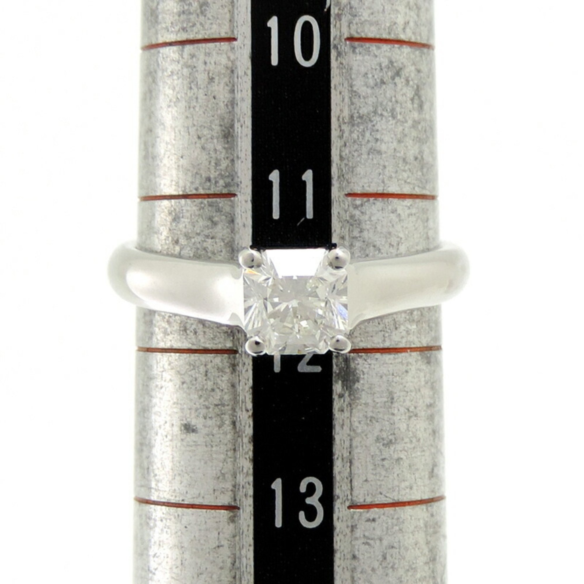 Tiffany Lucida 0.72ct Diamond Ladies Ring Pt950 Platinum No. 11.5