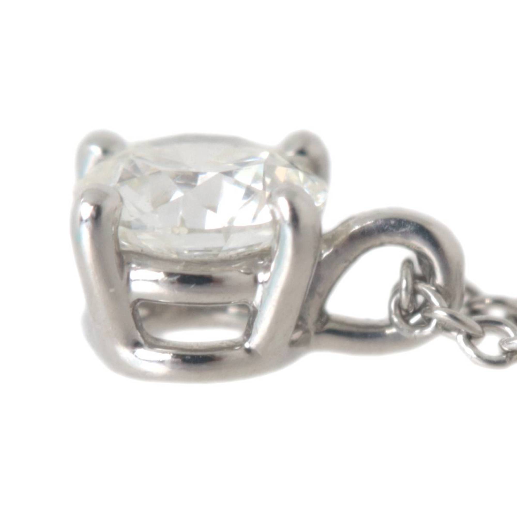 Tiffany&Co./Tiffany Pt950/Platinum 950 diamond pendant necklace 0.45ct BRILLIANT J VS1 ・Certificate
