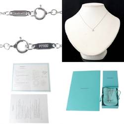 Tiffany&Co./Tiffany Pt950/Platinum 950 diamond pendant necklace 0.45ct BRILLIANT J VS1 ・Certificate