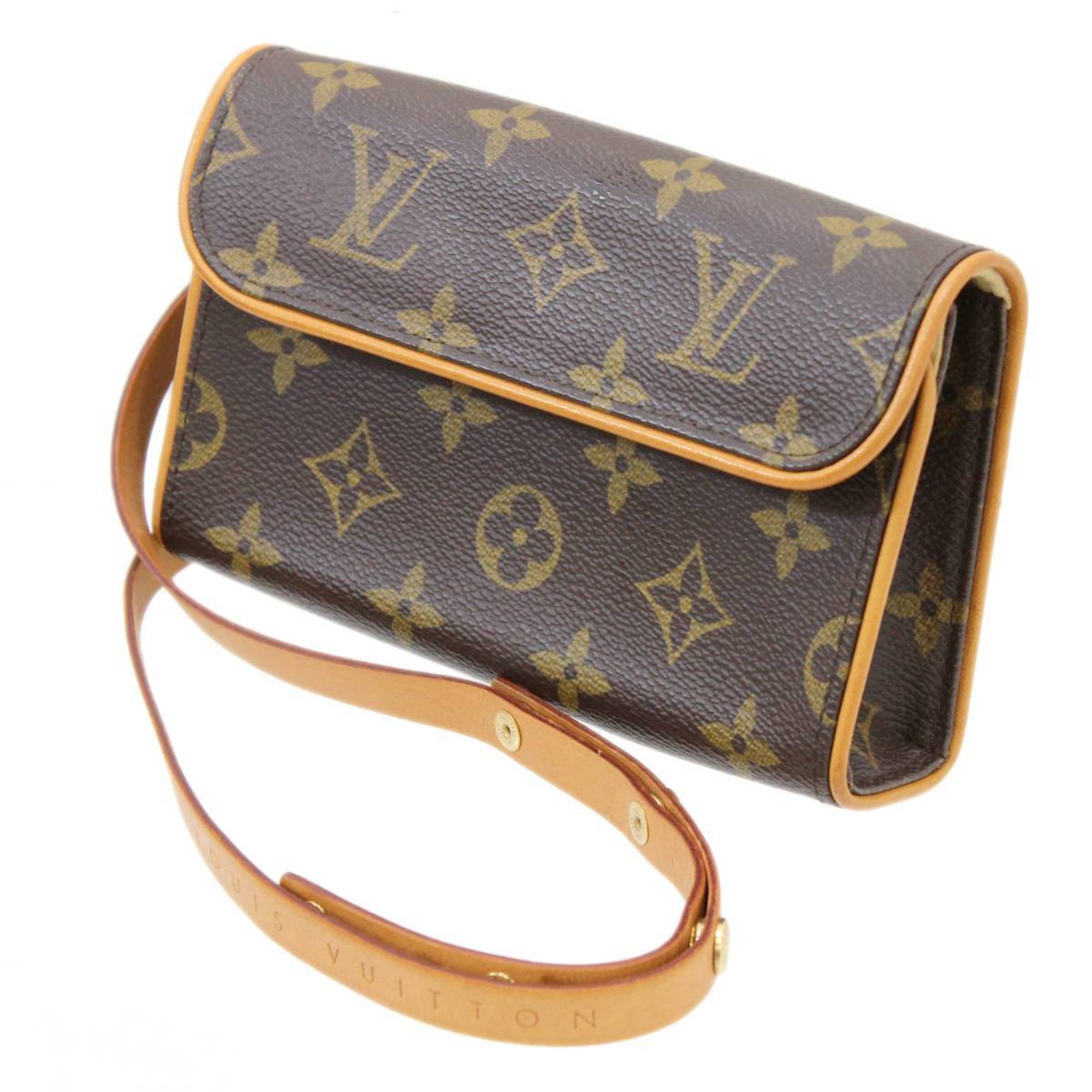 LOUIS VUITTON/Louis Vuitton Pochette Florentine Waist Pouch Bag Monogram M51855