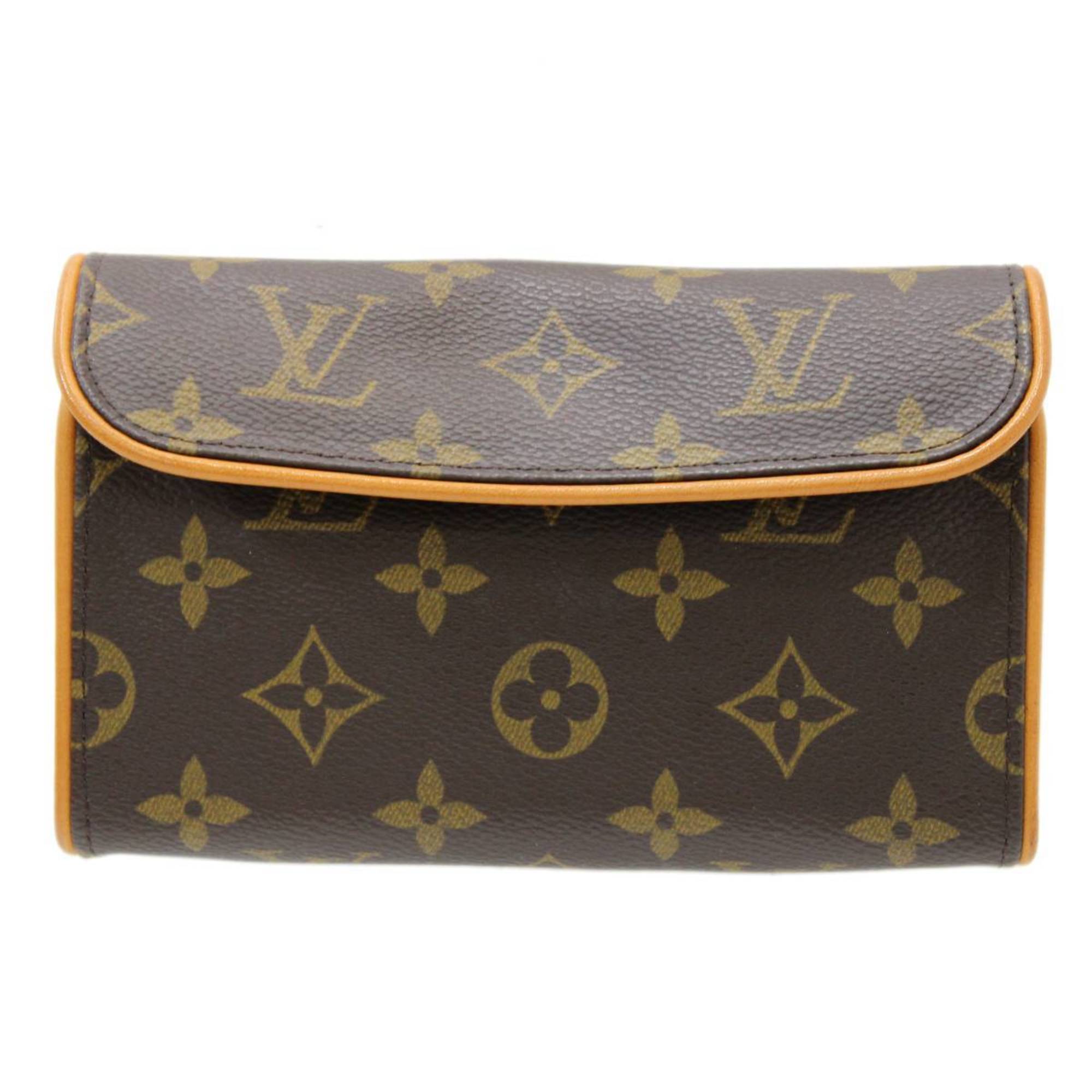 LOUIS VUITTON/Louis Vuitton Pochette Florentine Waist Pouch Bag Monogram M51855