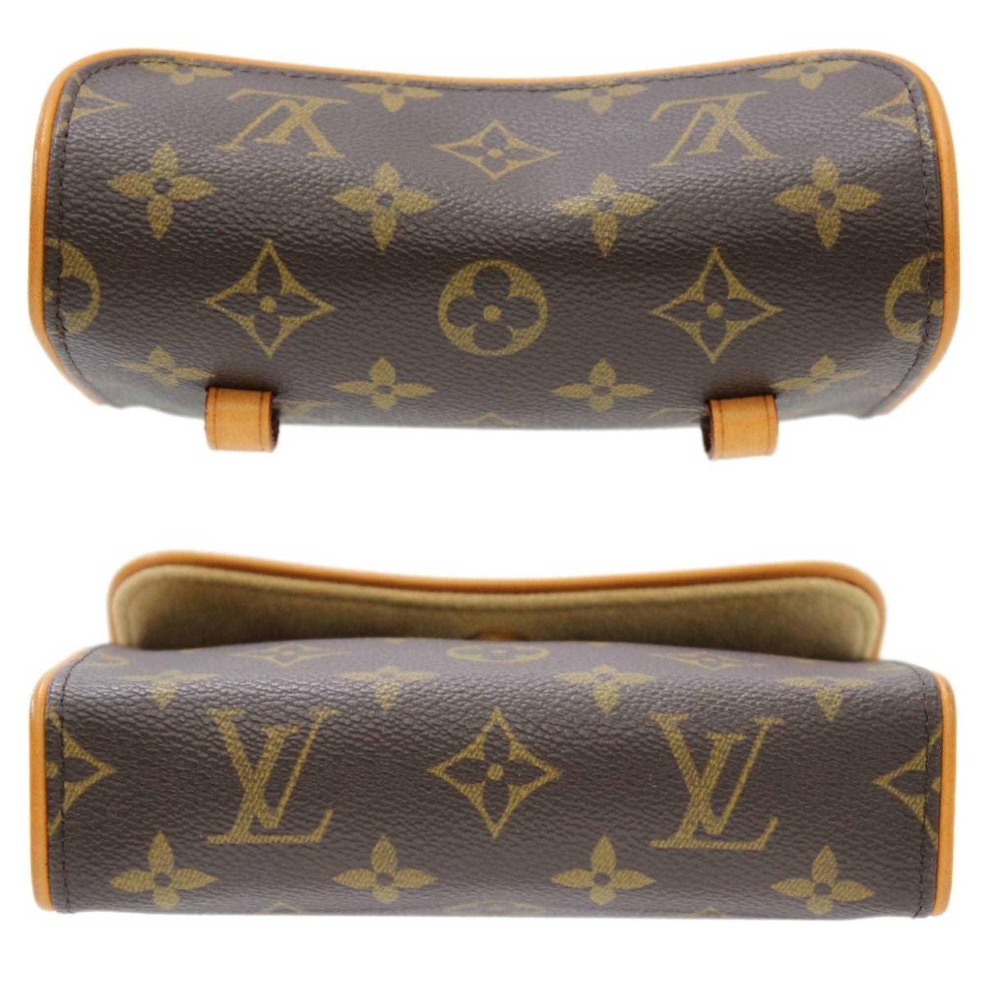 LOUIS VUITTON/Louis Vuitton Pochette Florentine Waist Pouch Bag Monogram M51855