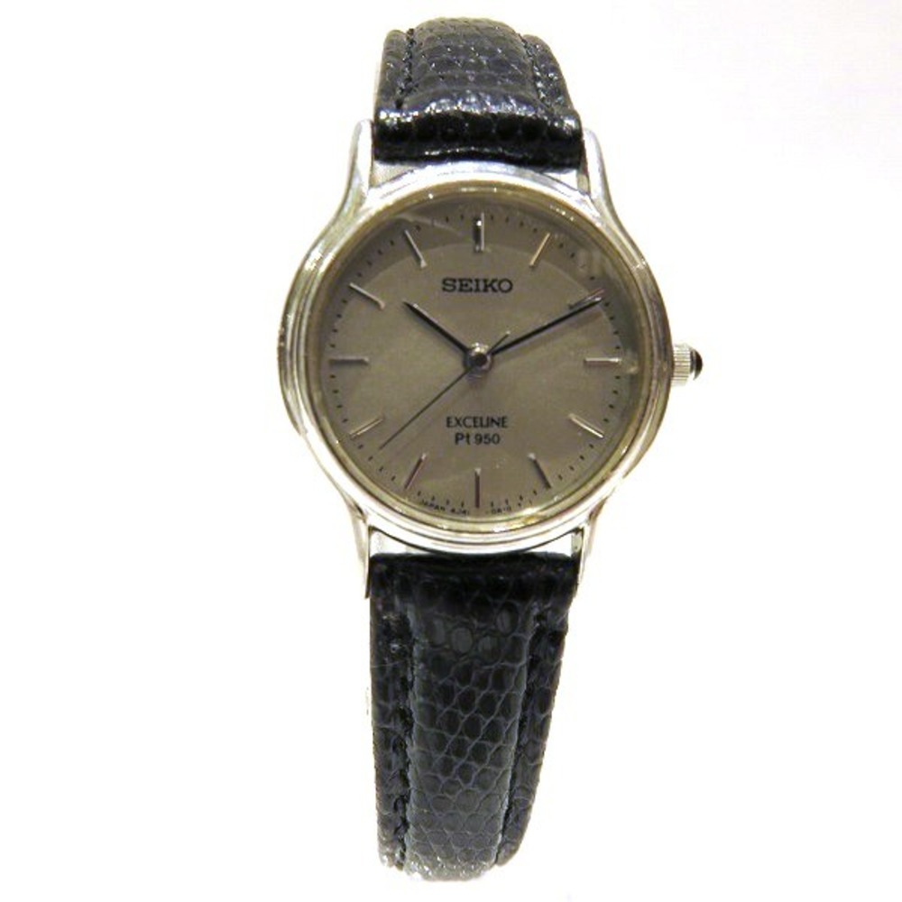 Seiko Exceline Pt950 4J41-0A10 quartz watch ladies | eLADY Globazone