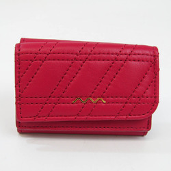 Zanellato COMPACT ZETA 51290 Women's  Lamb Leather Wallet (tri-fold) Pink