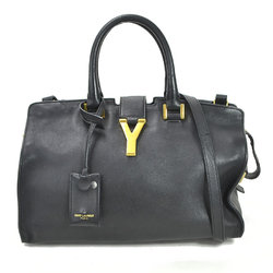 Saint Laurent handbag shoulder bag baby cabas black leather SAINT LAURENT ladies